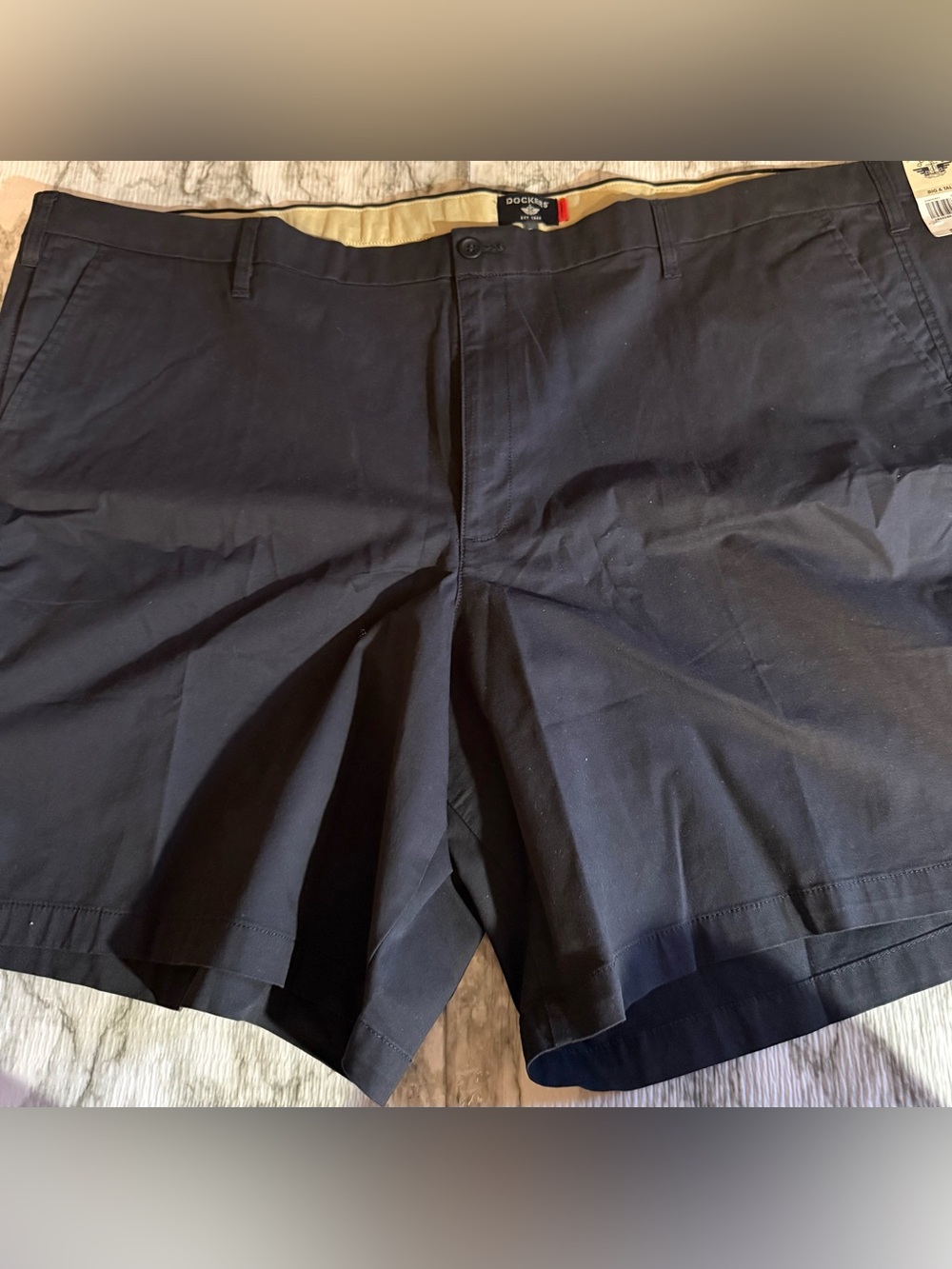 NWT Dockers Ultimate 9” black Shorts Big &Tall Supreme Flex Mens Sz 58 $60